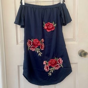 NWOT Off the Shoulder Floral Dress